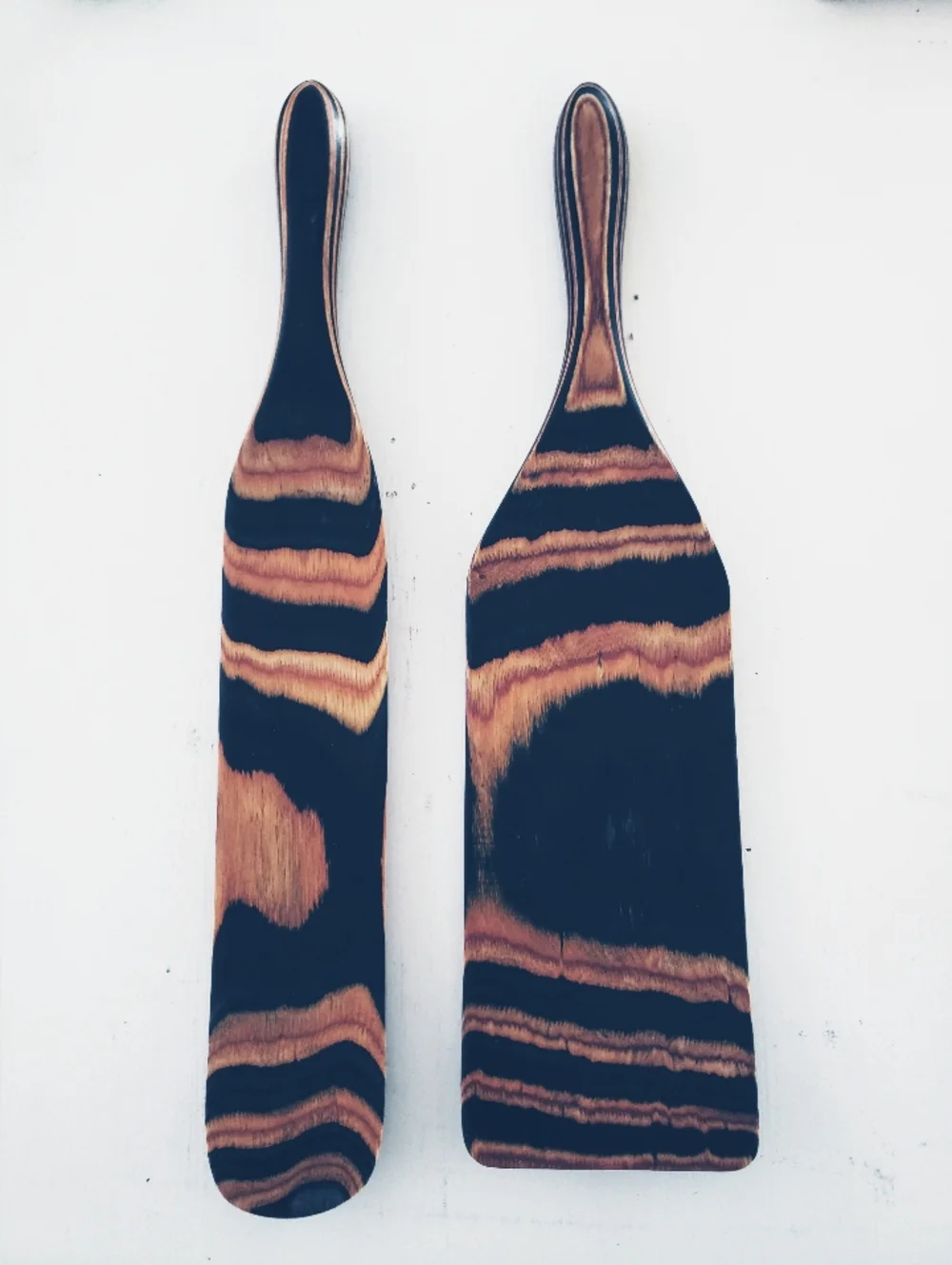 Bamboo Wood Grain Spatulas, Set Of 2, Not Used
